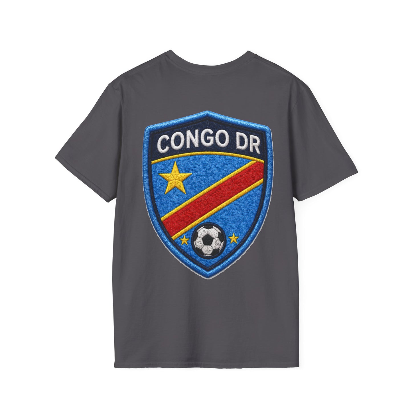 Congo Soccer T-Shirt — Congo Blue Rise Football Fan Tee