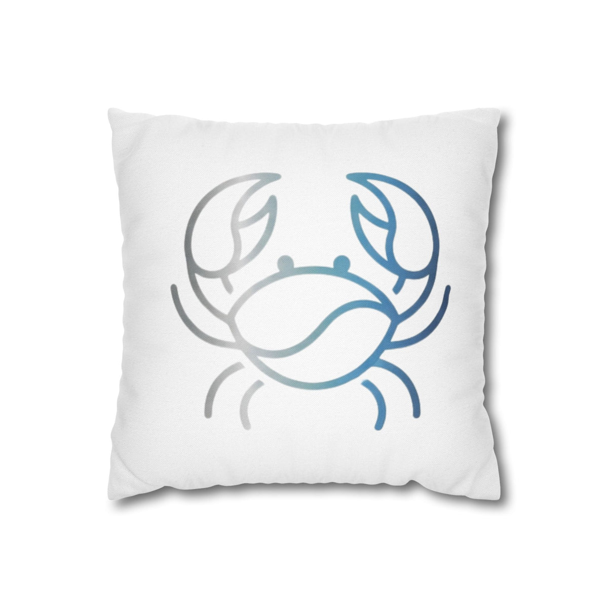 Cancer Zodiac Crab Coastal Throw Pillowcase — Nautical Beach Decor