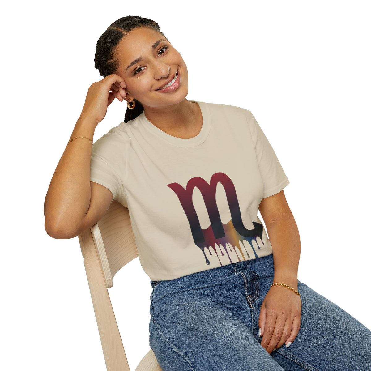 Scorpio Drip Symbol T-Shirt — Zodiac Scorpion Astrology Tee