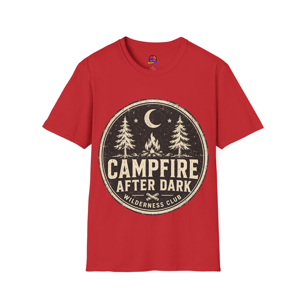 Campfire After Dark Tee — Vintage Wilderness Camping T-Shirt