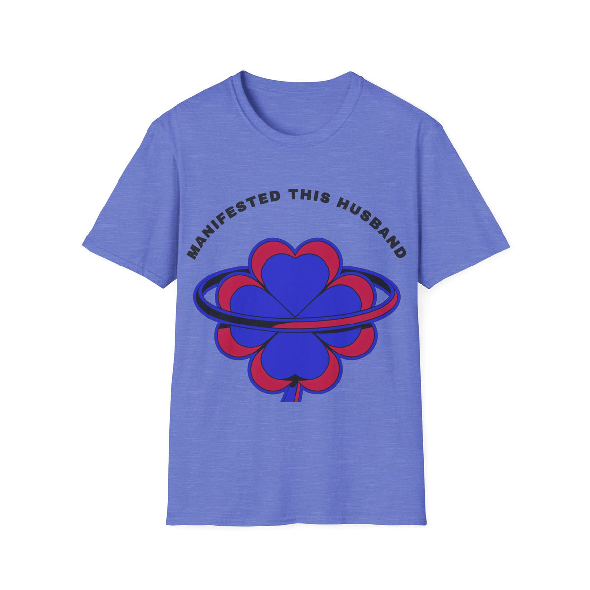 Manifested This Husband T-Shirt — Psychedelic Four-Leaf Clover Graphic Tee - Trending Now - September 2026