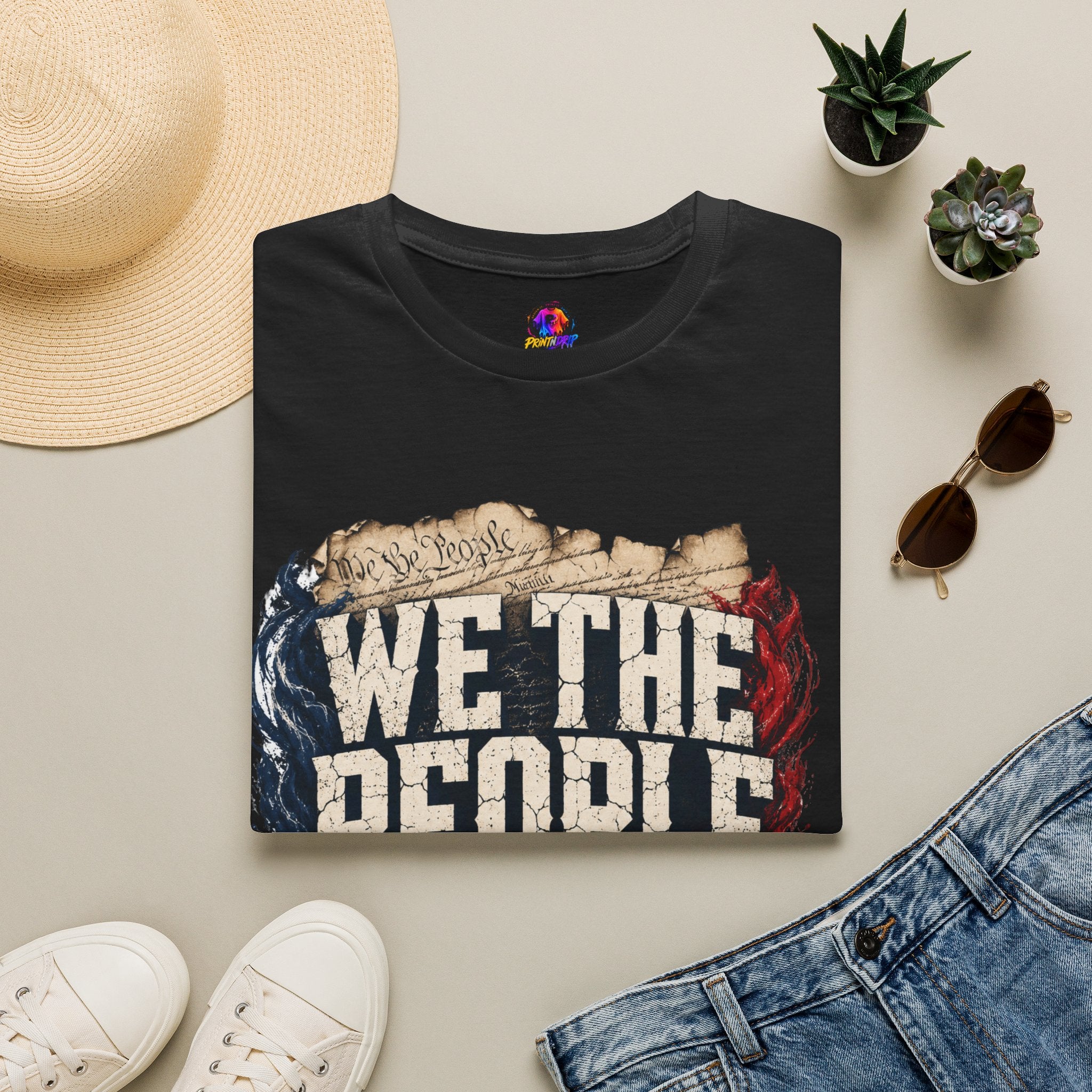 We The People T‑Shirt — Patriotic Americana Tee with ‘We The People’ Design