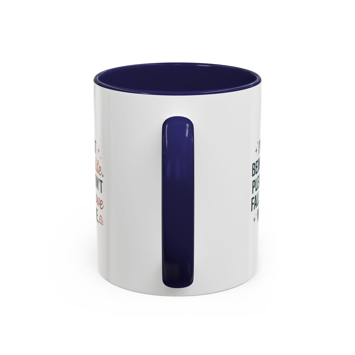 Libra Zodiac I'm Just Being Polite Coffee Mug — Funny Romantic Humor Accent Mug