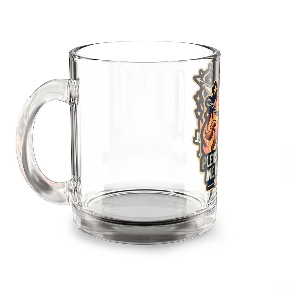 Sagittarius Energy Glass Mug — "Please Don't Tell Me What To Do" 10oz Astrological Coffee Cup