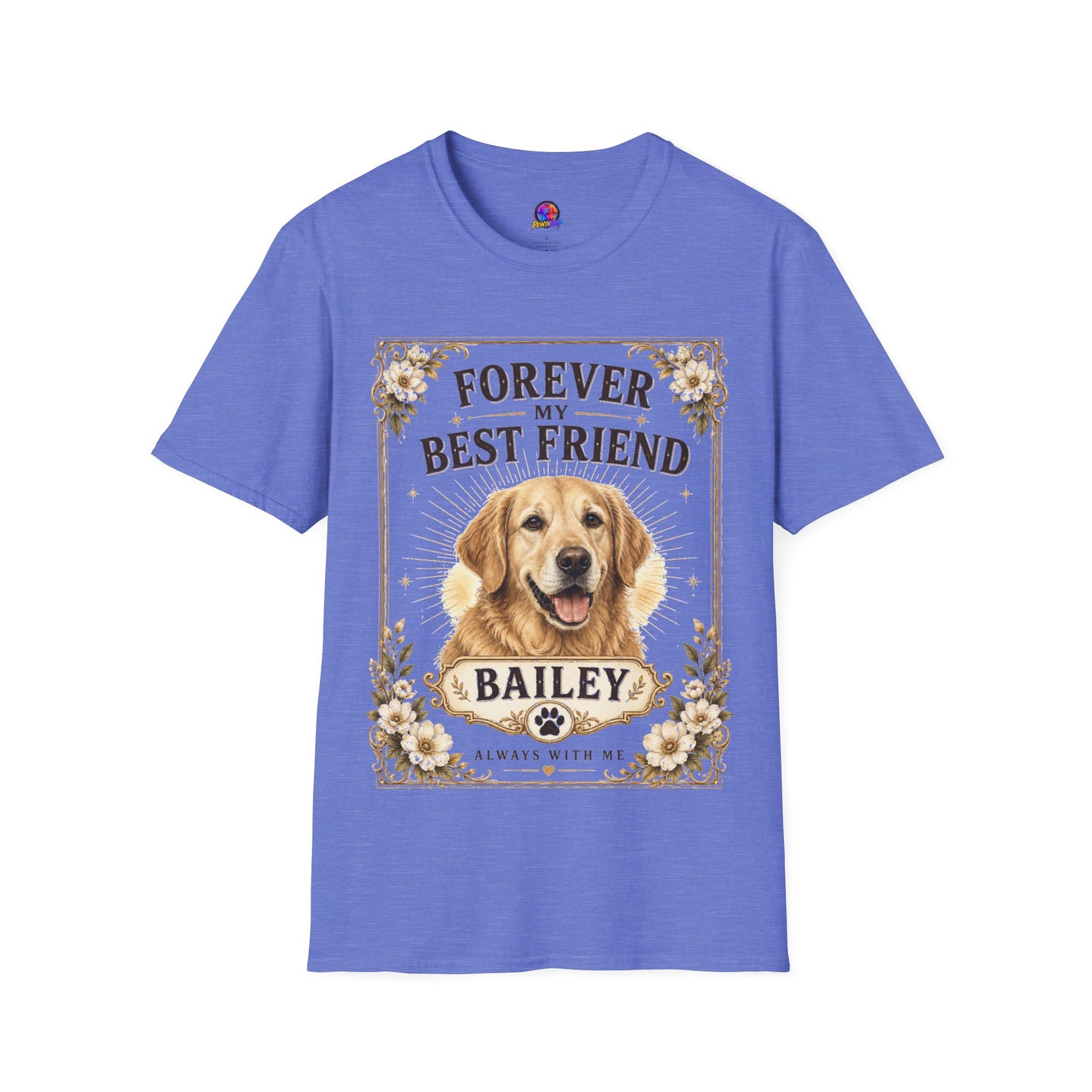 Forever My Best Friend Dog T-Shirt — Personalized Golden Retriever Tribute