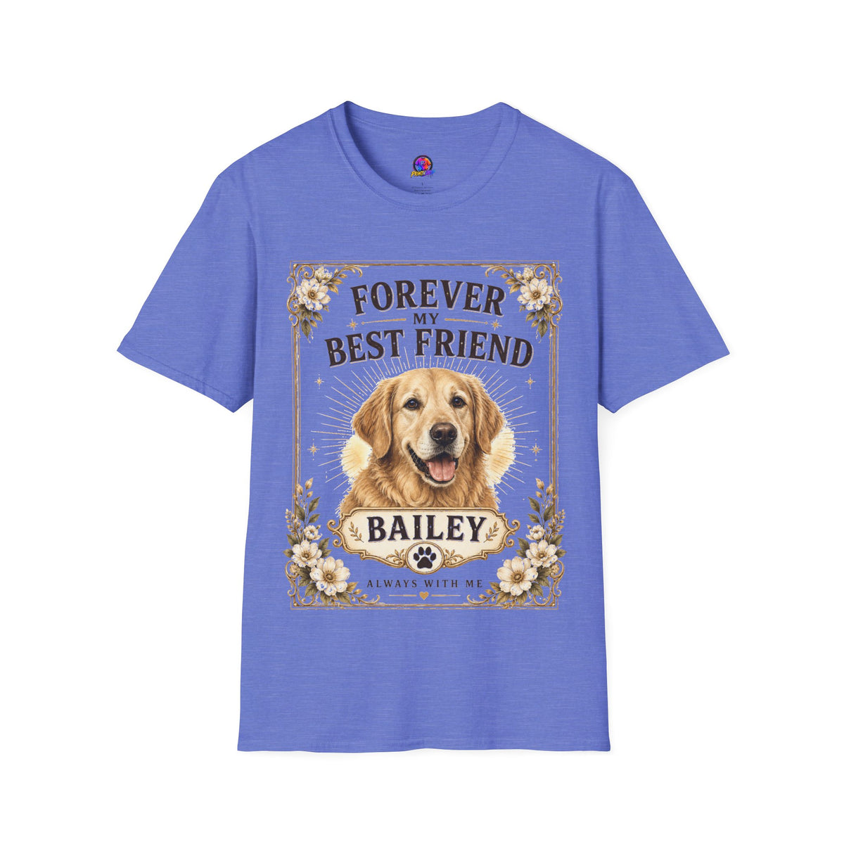 Forever My Best Friend Dog T-Shirt — Personalized Golden Retriever Tribute