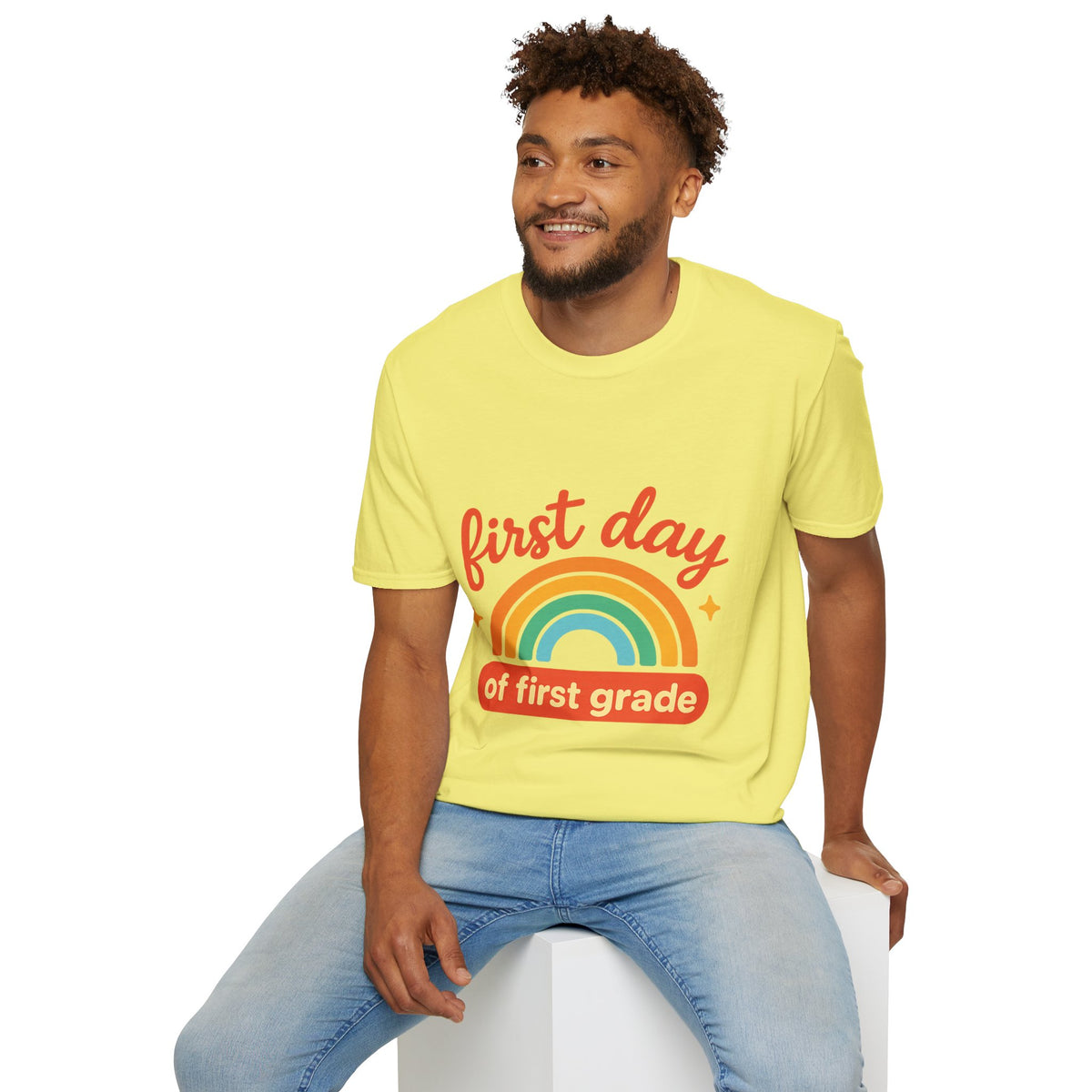 First Day T-Shirt — "First Day of First Grade" Rainbow Back-to-School Tee - Trending Now - August 2026