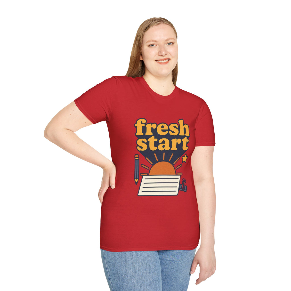 Fresh Start T-Shirt – Retro Sunrise Graphic  - Trending Now - August 2026