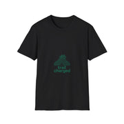 "Trail Charged" Mountain Bike Retro Emblem Graphic Tee - Outdoor Cycling Adventure White T-Shirt - Trending Now - September 2026