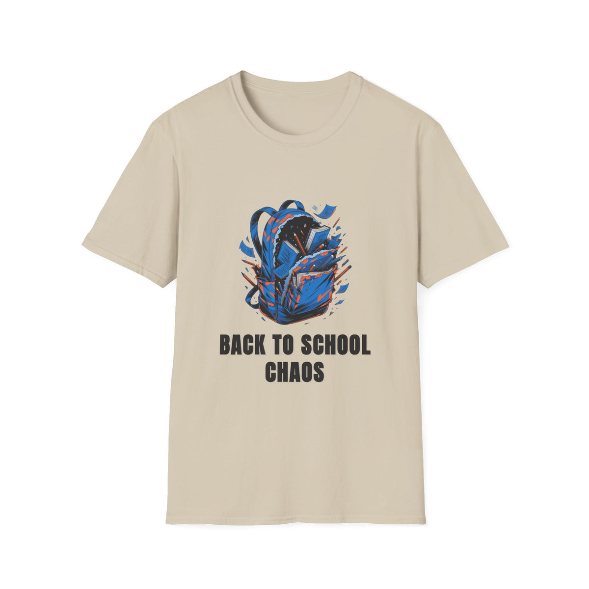 Back to School Chaos T-Shirt — Graphic Backpack Design - Trending Now - August 2026