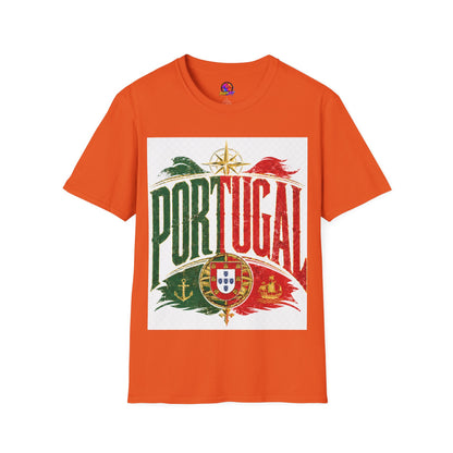 Portugal Vintage Compass T-Shirt — Retro Portuguese Flag Travel Tee