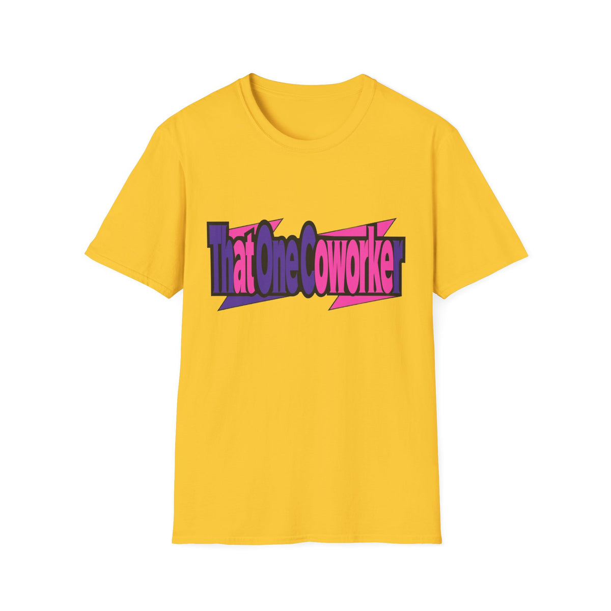 T-Shirt — Retro Pink & Purple 'That One Coworker' Graphic Tee - Trending Now - August 2026