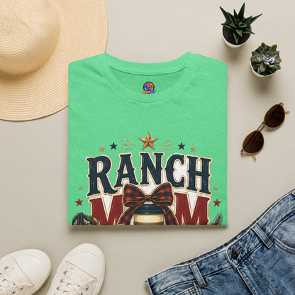 Ranch Mom Holiday Hustle T-Shirt — Festive Western Mom Tee