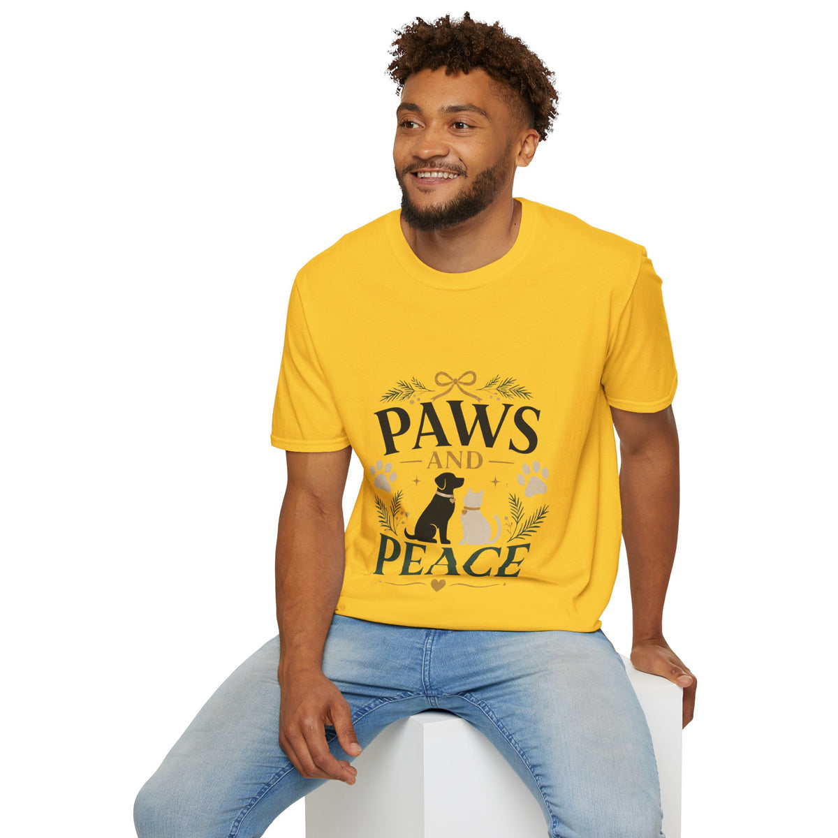Paws and Peace T-Shirt — Cozy Pet Lover Tee