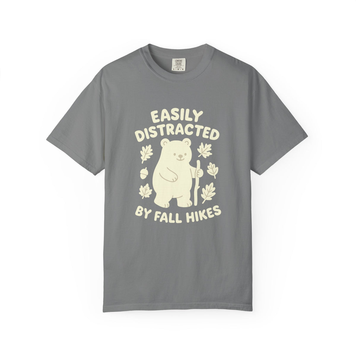 Fall Hikes Bear T-Shirt — "Easily Distracted By Fall Hikes" Autumn Hiking Tee - Trending Now - October 2026