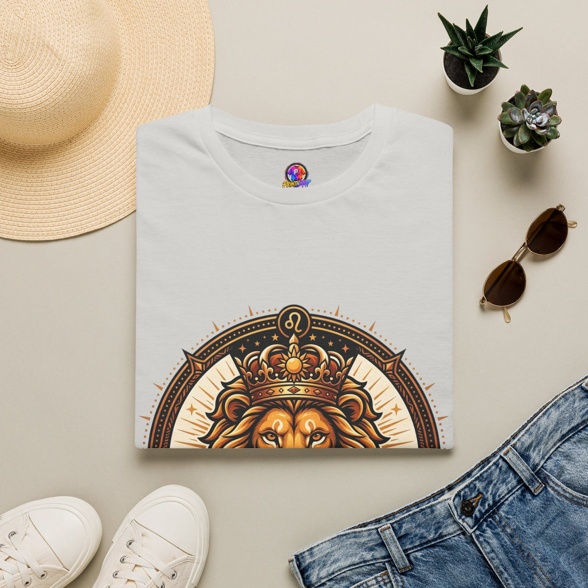 Leo Zodiac Lion T-Shirt — "Confidence Comes Naturally, I'm a Leo" Astrology Tee