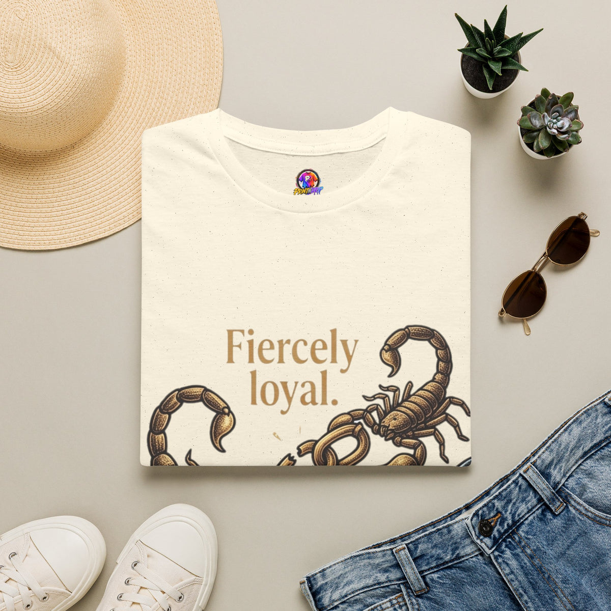 Scorpio T-Shirt — Fiercely Loyal, Easily Detached Zodiac Tee