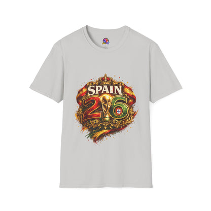 Spain 26 Graphic T-Shirt — Vintage Crowned Soccer Fan Tee