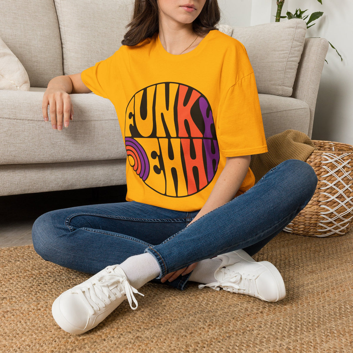 Funk Vibes Graphic T-Shirt — Retro 70s Circle Design - Trending Now - August 2026