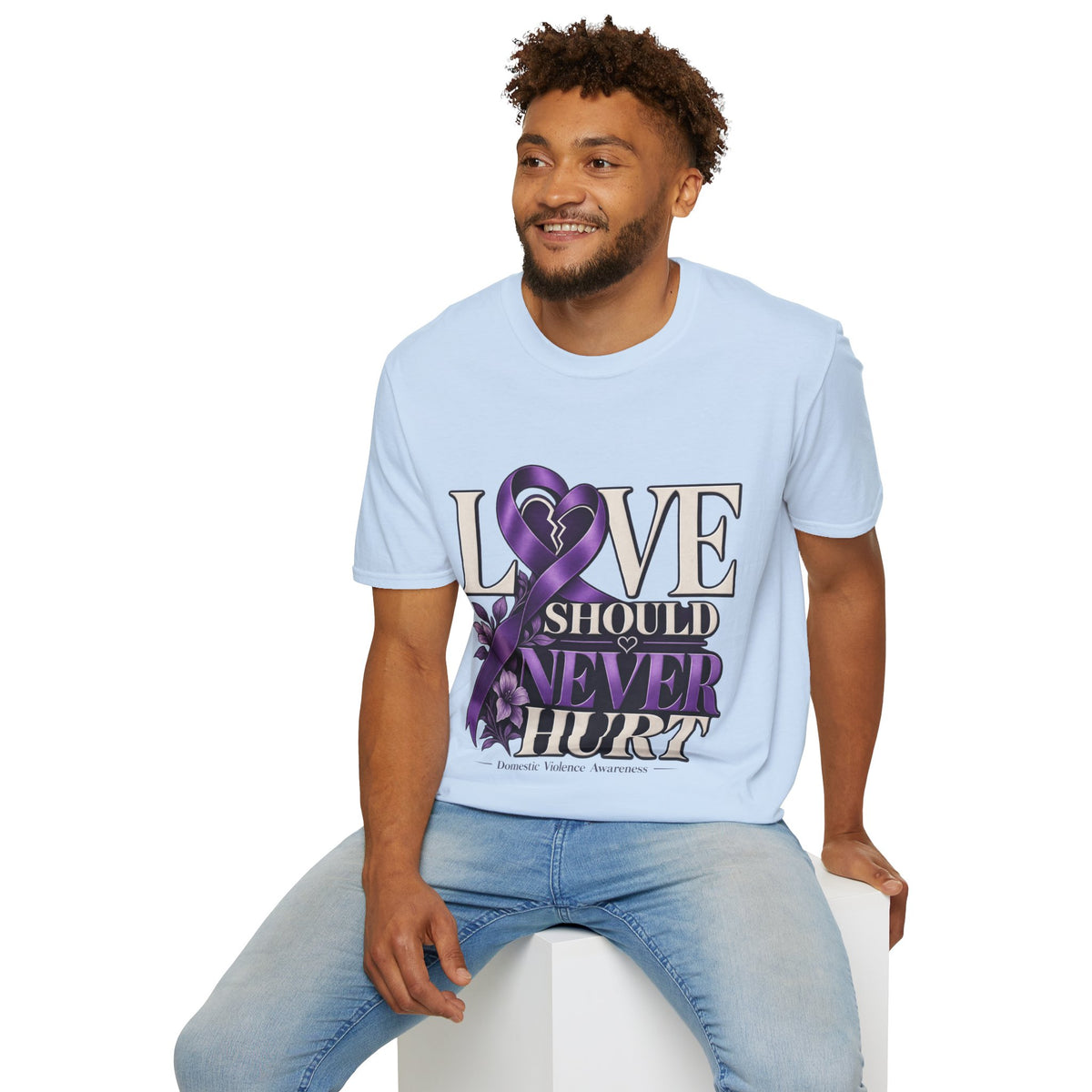 Love Should Never Hurt Domestic Violence Awareness T-Shirt