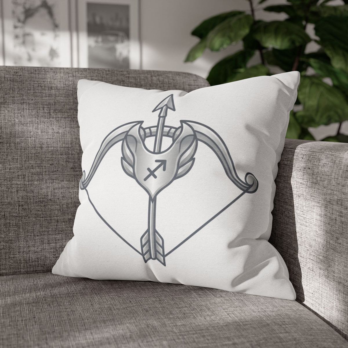 Sagittarius Bow Zodiac Pillowcase — Astrology Throw Pillow Cover