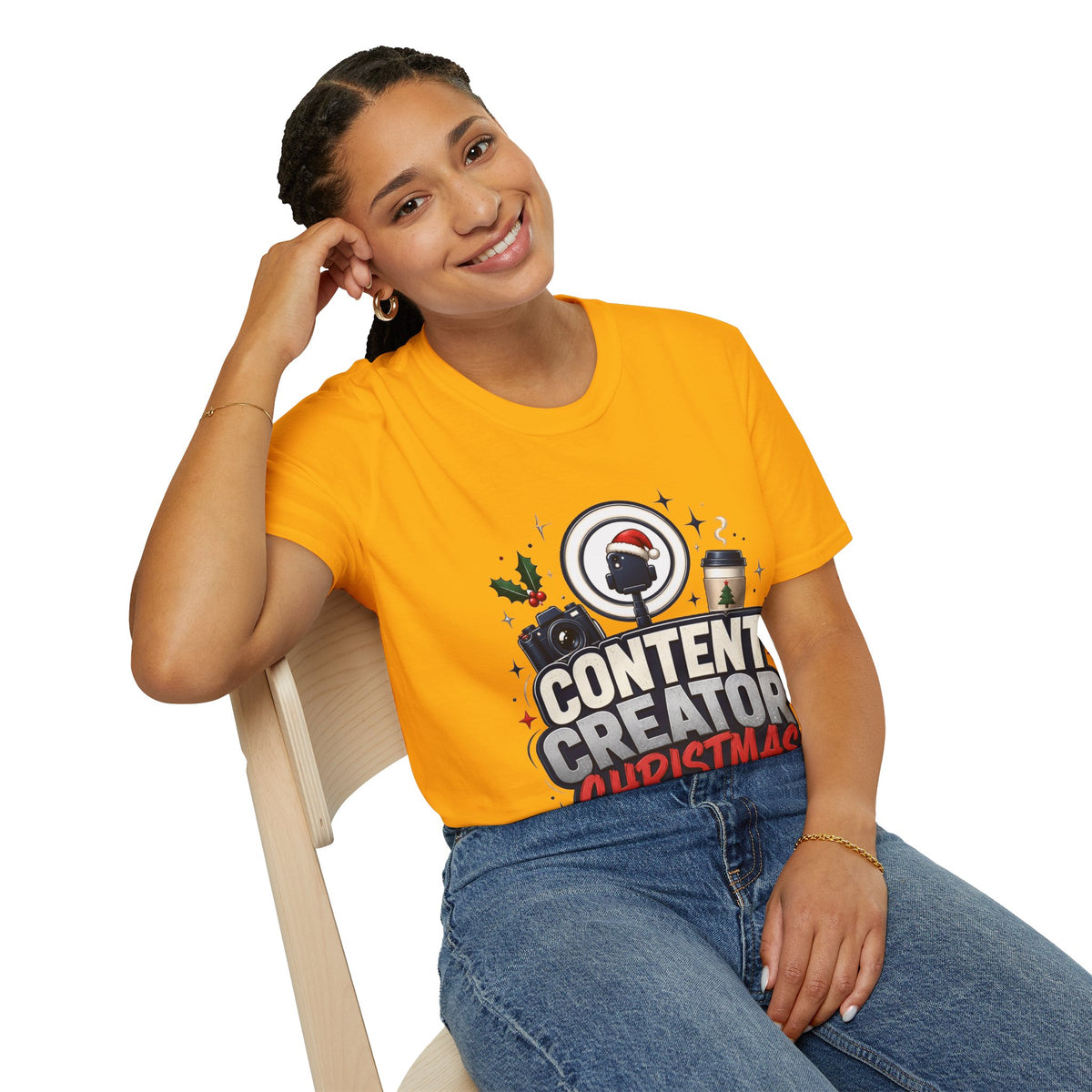 Content Creator Christmas T-Shirt