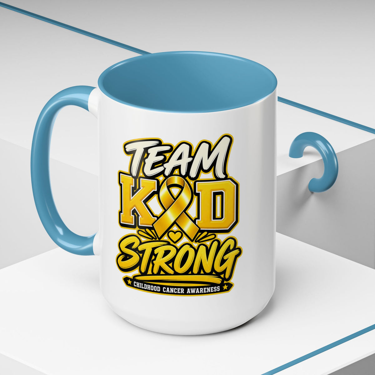 Team KID Strong Childhood Cancer Awareness Coffee Mug