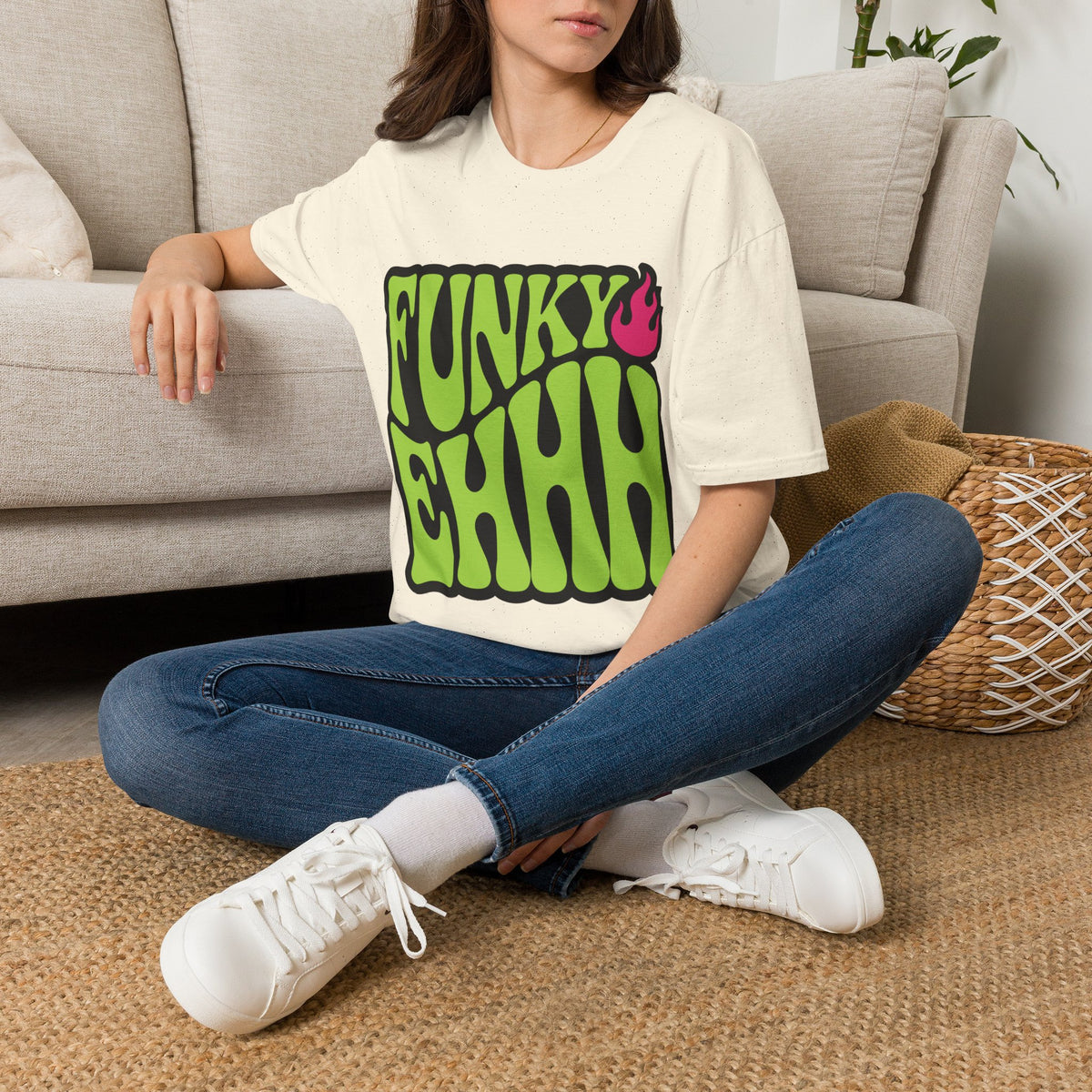 Funky Chili T-Shirt — Retro Psychedelic Green Flame Graphic Tee - Trending Now - August 2026