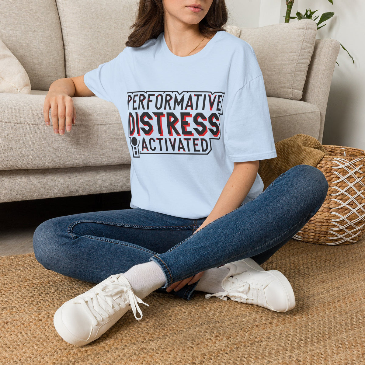 Performative Distress Activated T-Shirt - Trending Now - August 2026