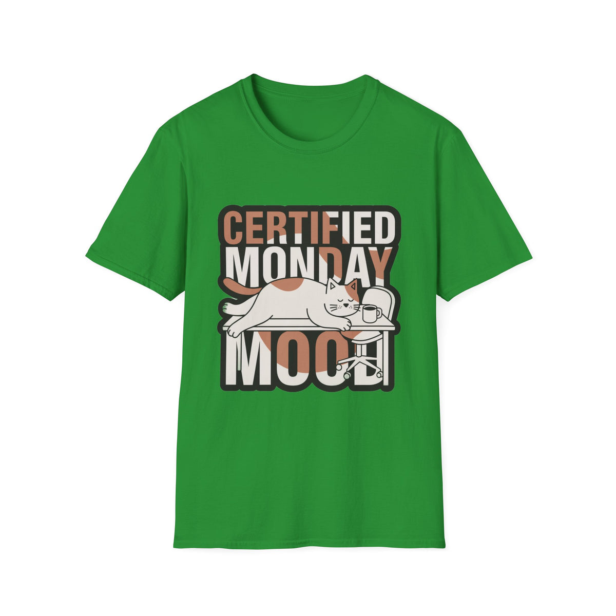 Certified Monday Mood T-Shirt — Funny Cat Graphic Tee - Trending Now - August 2026