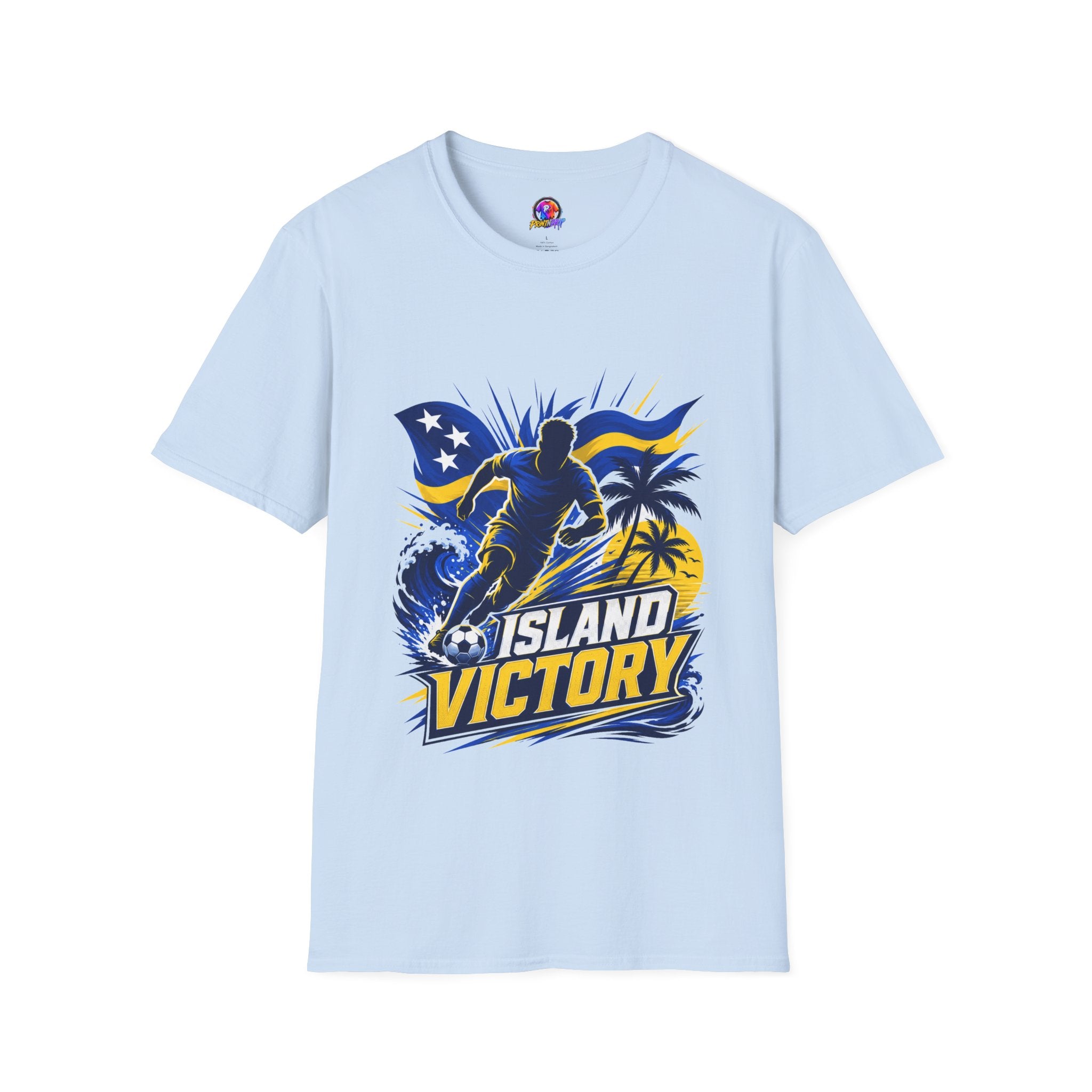 Curacao Island Victory T-Shirt — Tropical Surf Soccer Graphic Tee