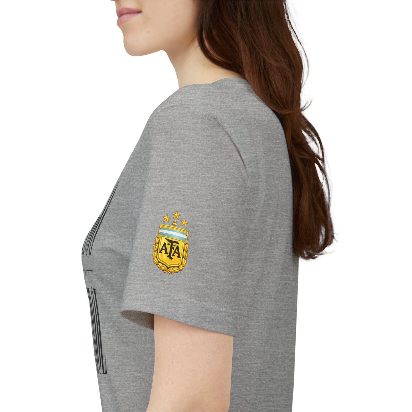 Argentina - Tango y Fútbol Graphic Tee - Bold Serif Soccer & Dance Shirt