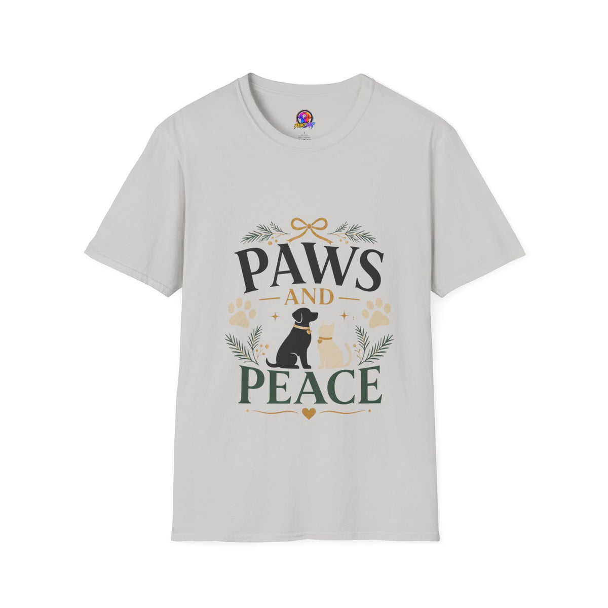 Paws and Peace T-Shirt — Cozy Pet Lover Tee