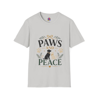 Paws and Peace T-Shirt — Cozy Pet Lover Tee