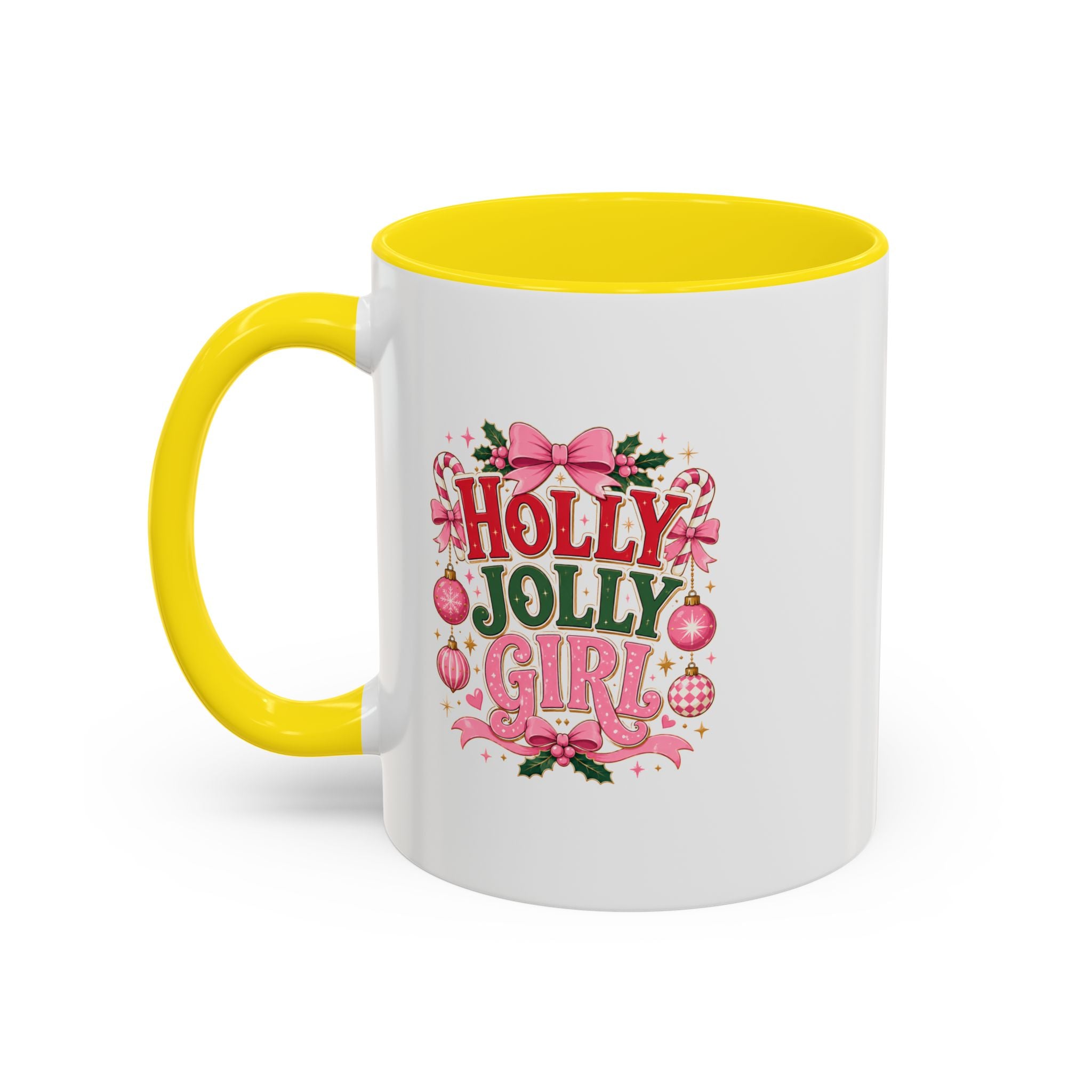Accent Coffee Mug Holly Jolly Girl