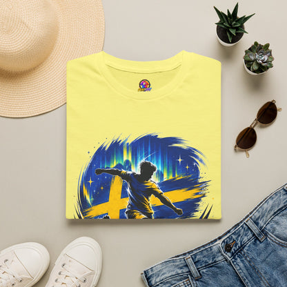 Sweden Nordic Thunder Soccer T-Shirt — Sweden Football Fan Tee