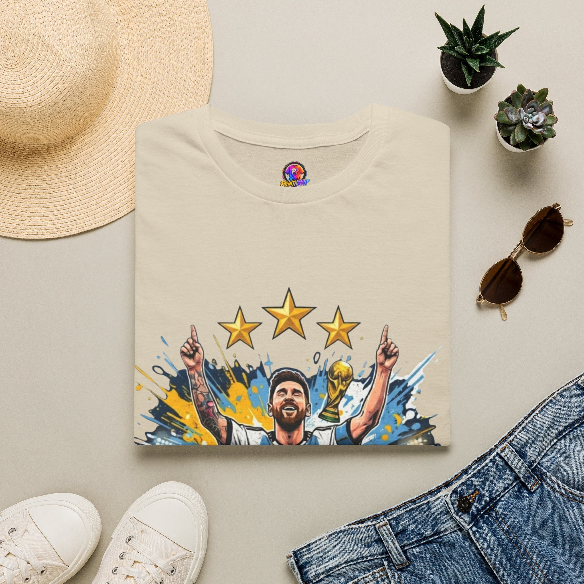 Argentina Messi Soccer T‑Shirt — World Cup Champion Fan Tee
