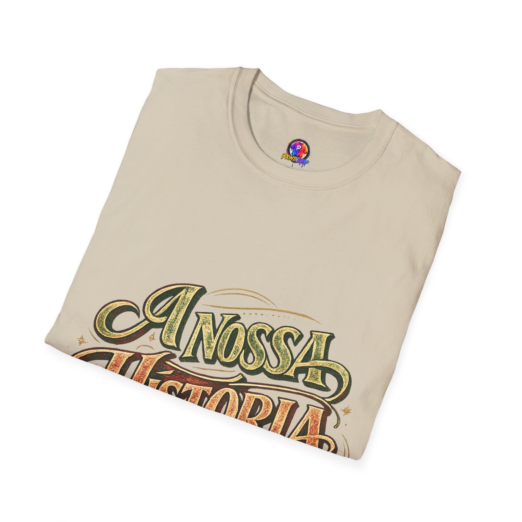 Portugal T-Shirt — "A Nossa História" Vintage Compass Graphic Tee