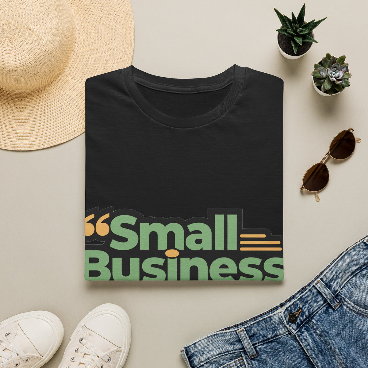 Small Business Owner Energy Retro Earth Tone Tee - Cute Quote Entrepreneur T-Shirt - Trending Now - September 2026