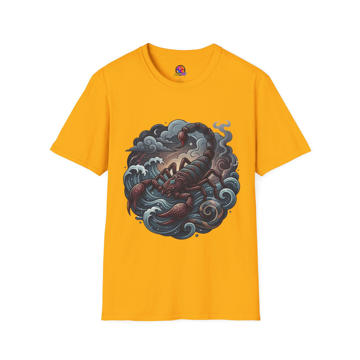 Scorpion Wave T-Shirt — Nautical Tattoo-Inspired Sea Scorpion Design