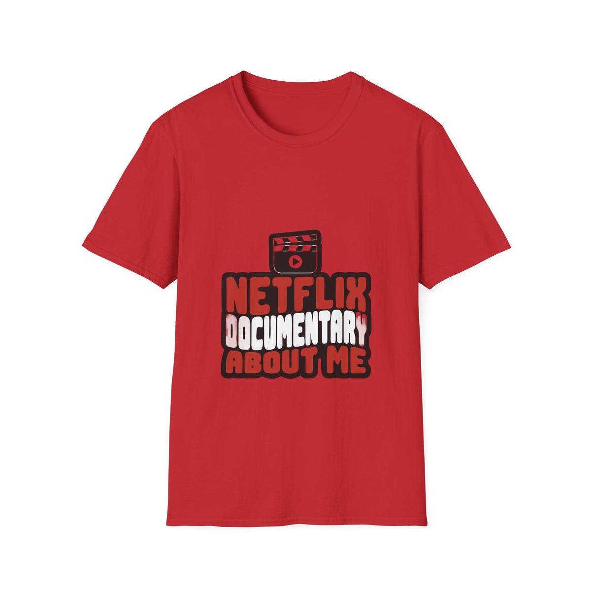 Netflix Documentary About Me Red Block Bubble Font T-Shirt - Y2K Pop Culture Graphic Tee - Trending Now - September 2026