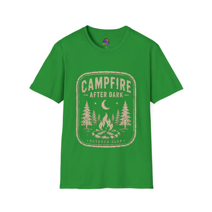 Campfire After Dark T-Shirt — Vintage Camping Graphic Tee