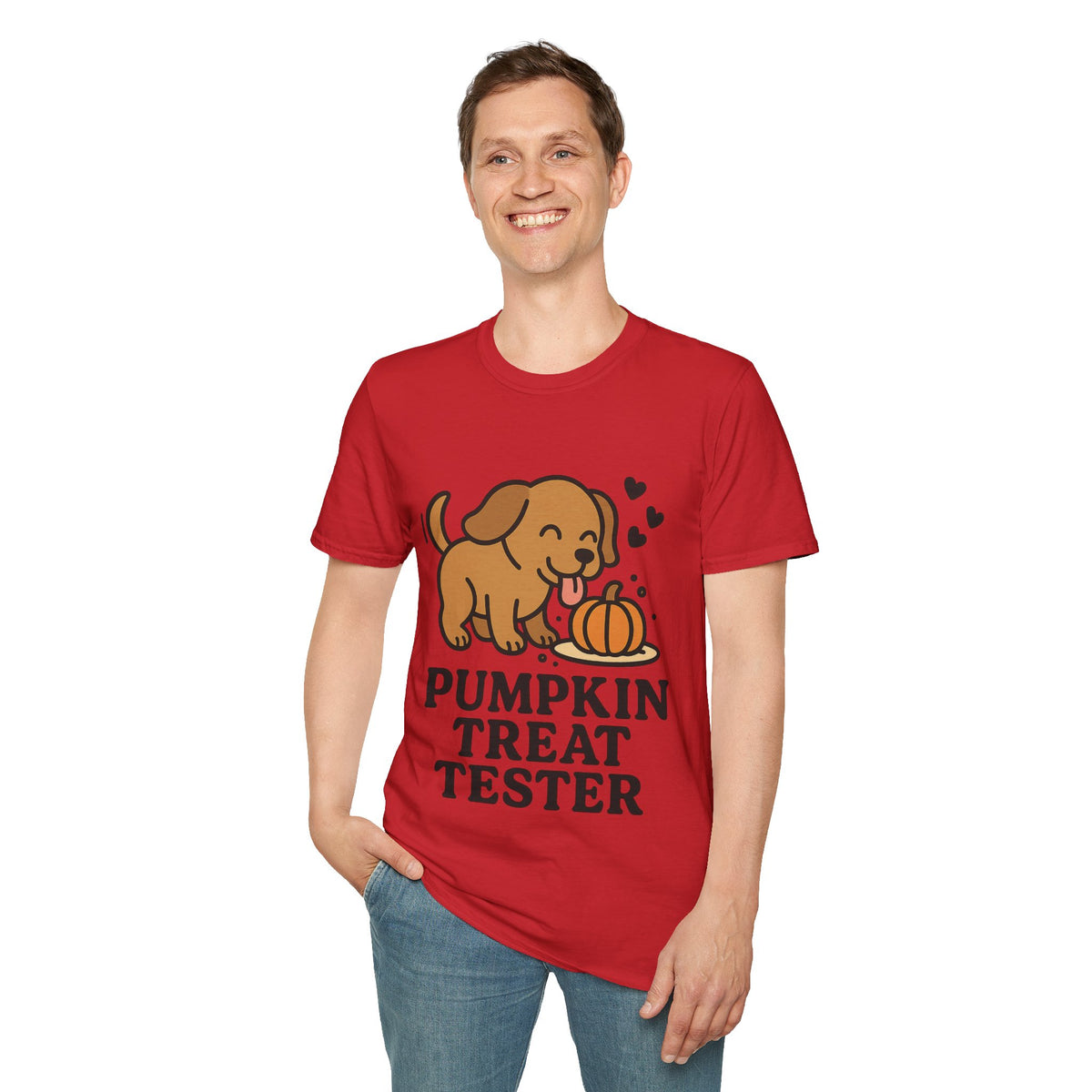 Pumpkin Treat Tester Cute Dog Graphic Tee, Funny Autumn Season Puppy T-Shirt - Trending Now - September 2026