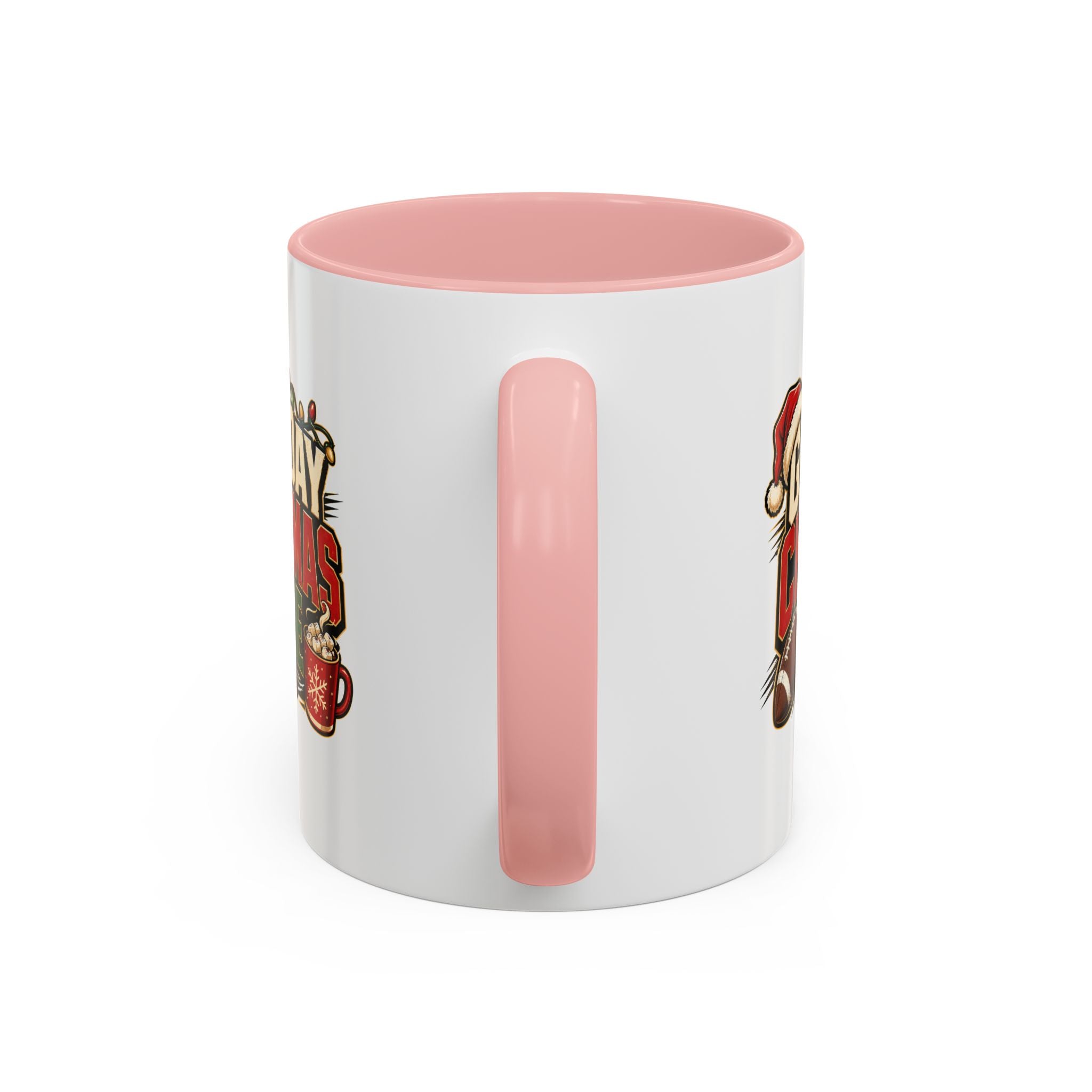 Modern Day Christmas Game Day Christmas Mode Coffee Mug - Holiday Football Mug (11/15oz)