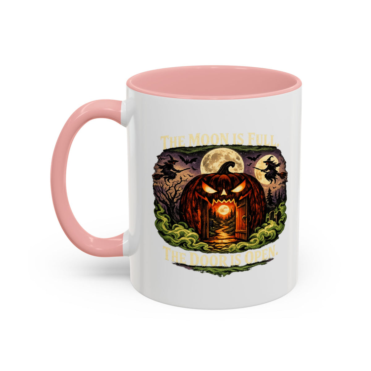 Halloween  The Moon Is Full Accent Coffee Mug