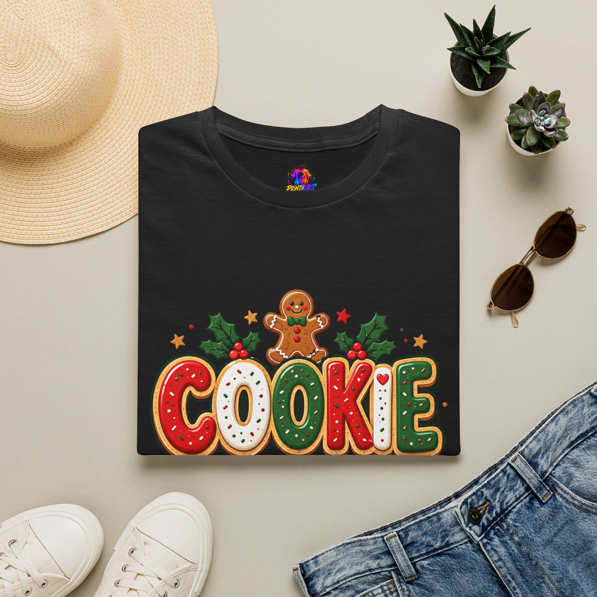Cookie Crew T-Shirt — Christmas Gingerbread Holiday Tee