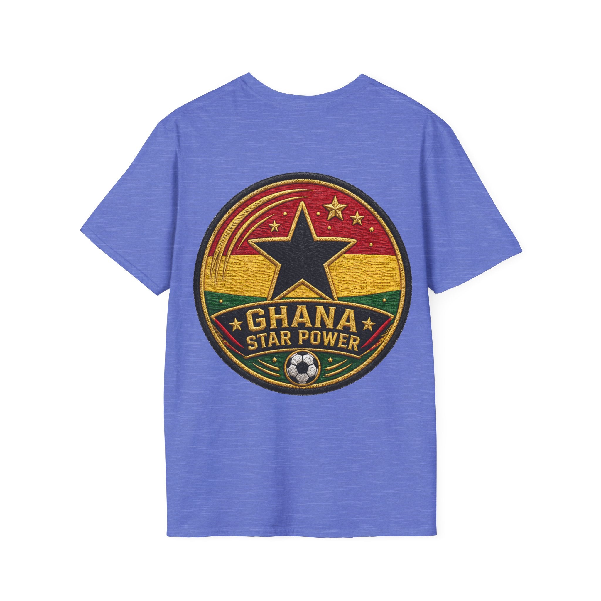 Ghana Star Power Soccer T-Shirt — Afro Football Fan Tee - Ghana T-Shirt