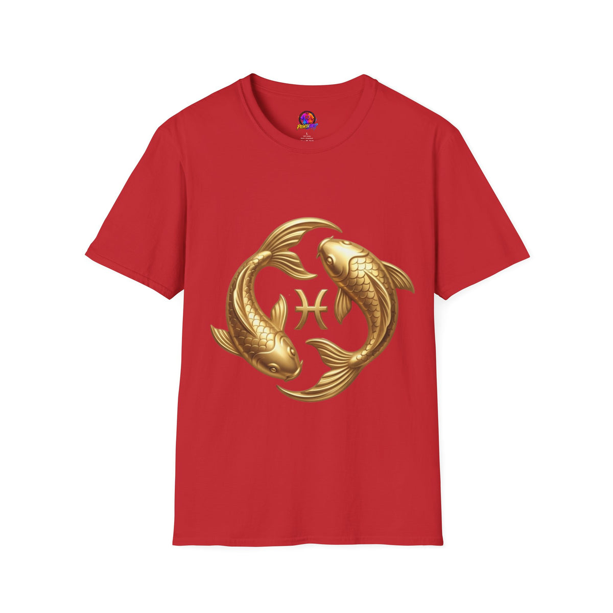 Pisces Gold Fish T-Shirt — Zodiac Symbol Astrology Tee