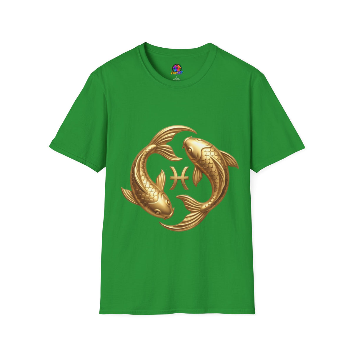 Pisces Gold Fish T-Shirt — Zodiac Symbol Astrology Tee