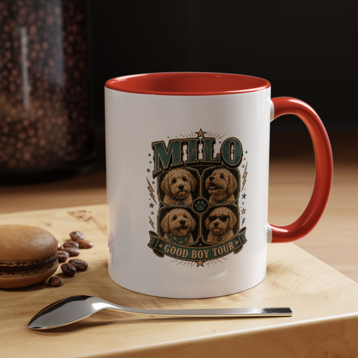 Milo Bailey Dog Dad Mom Milo 'Good Boy Tour' Accent Coffee Mug – Dog Lover